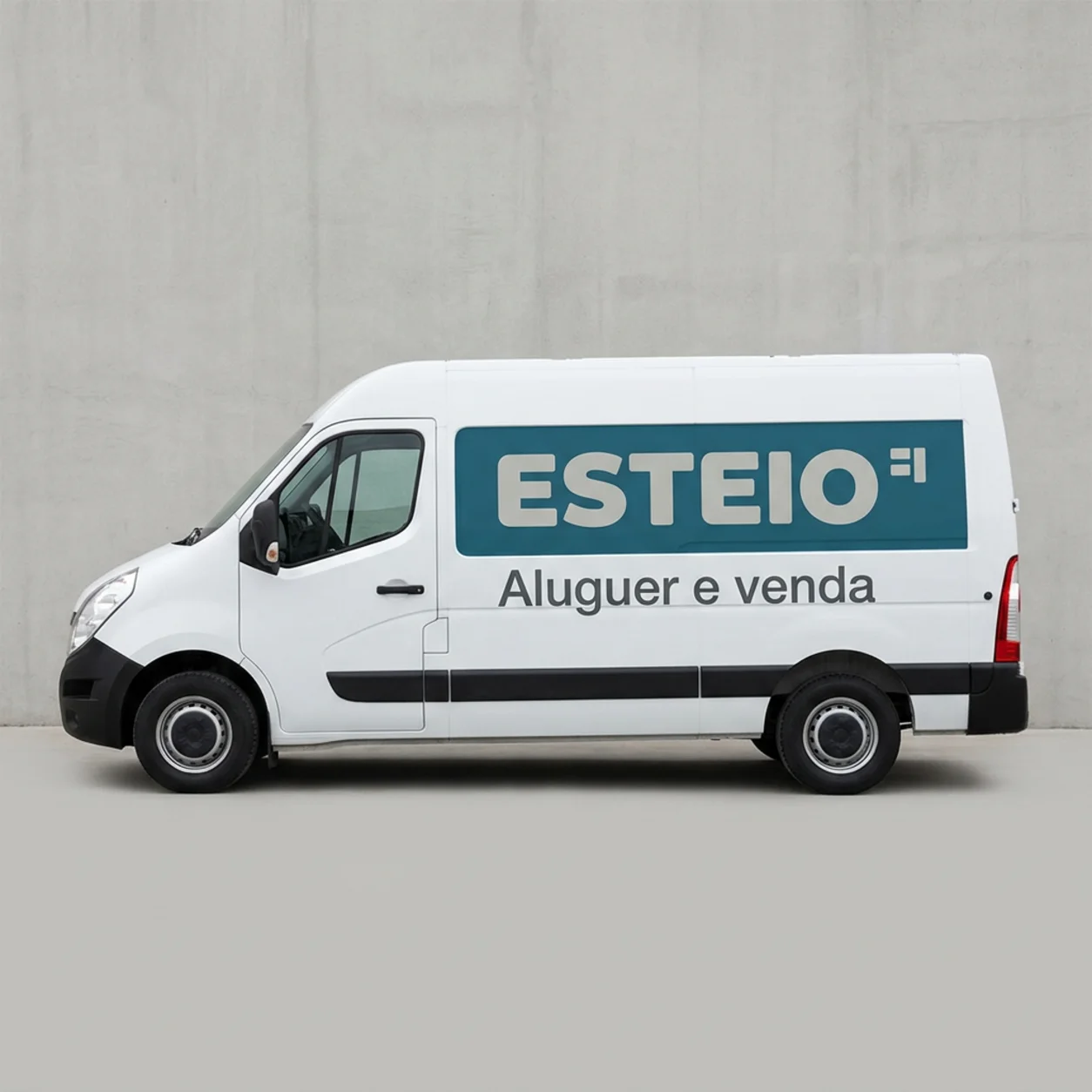 Criação de logótipo para ajudas técnicas: o logótipo na carrinha das entregas