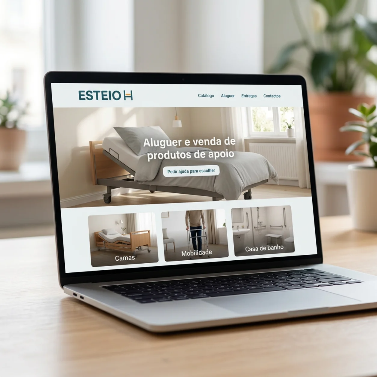 Exemplo de criação de sites para ajudas técnicas: o catálogo num portátil Exemplo de criação de sites para ajudas técnicas: o catálogo num portátil