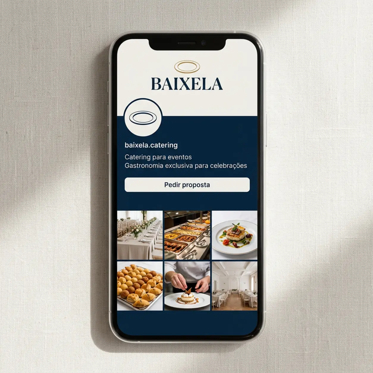 Redes sociais para empresas de catering: o perfil no telemóvel Redes sociais para empresas de catering: o perfil no telemóvel