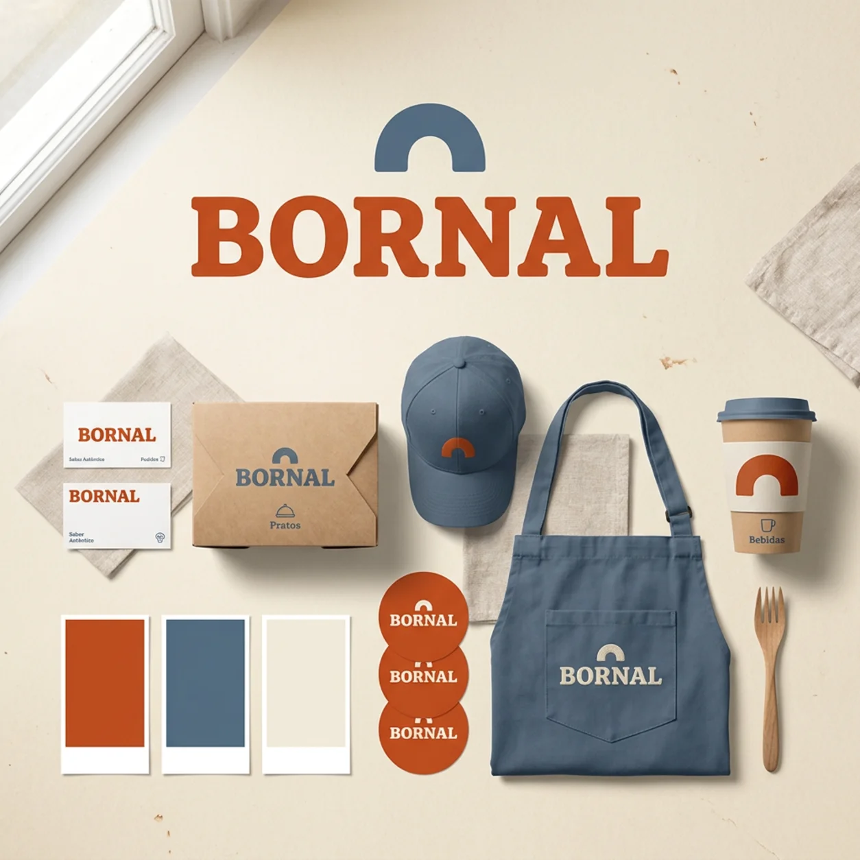 Kit de identidade visual de um food truck Kit de identidade visual de um food truck