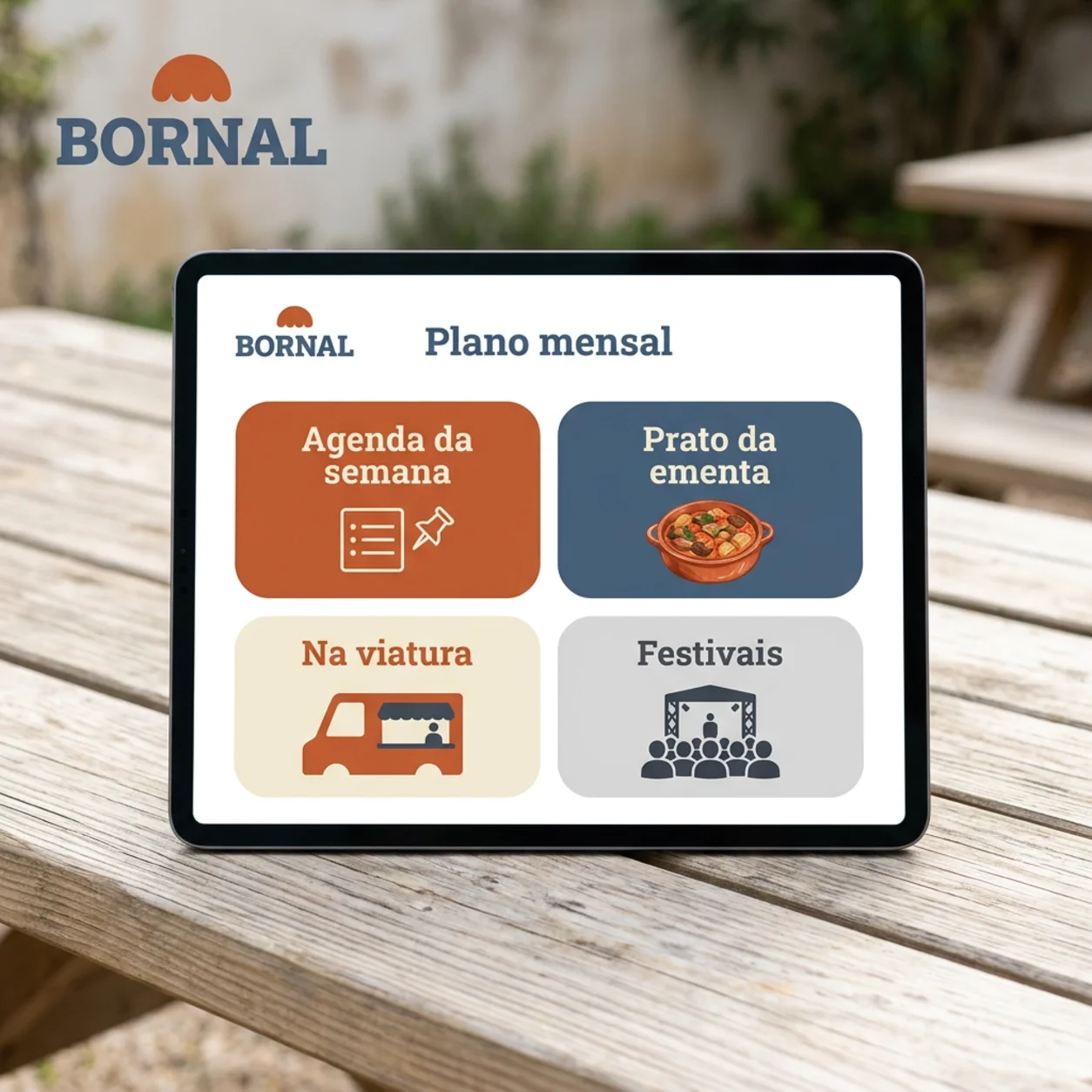 Plano mensal de publicações de um food truck