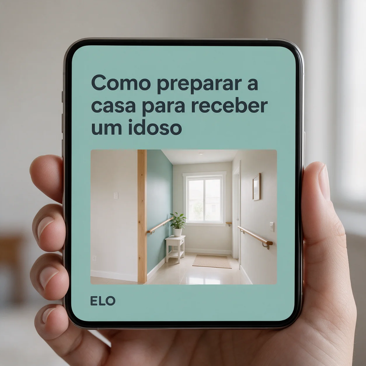 Publicação sobre como preparar a casa para receber um idoso