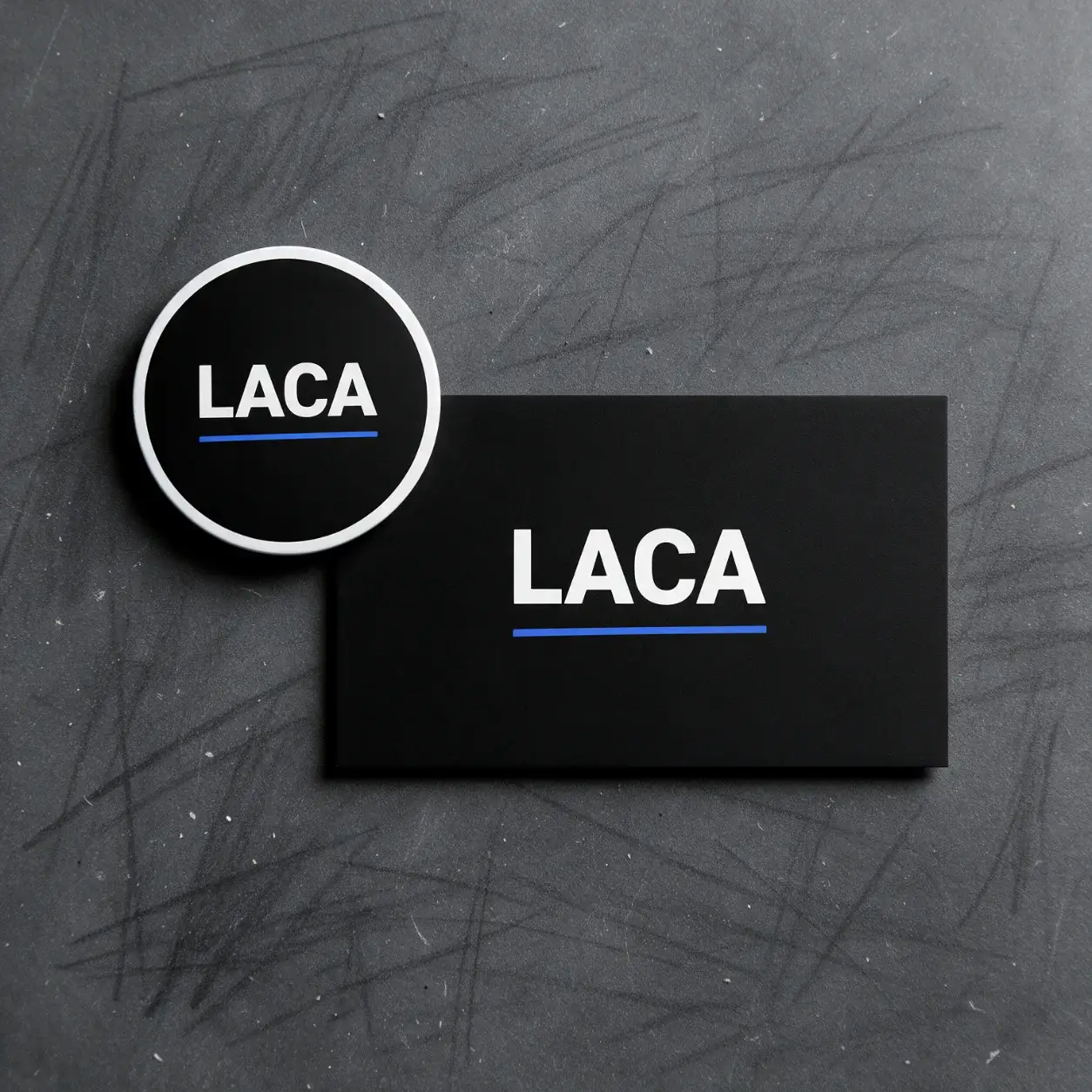 Avatar e cartão de visita com o logótipo de uma oficina de chapa e pintura