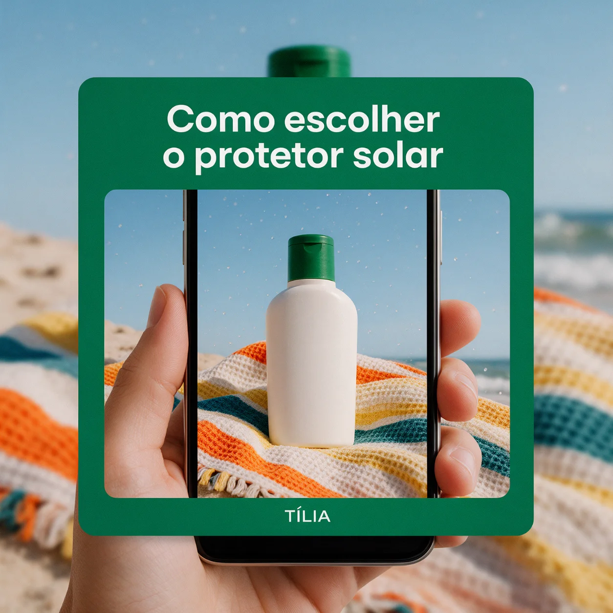 Publicação sobre como escolher o protetor solar Publicação sobre como escolher o protetor solar