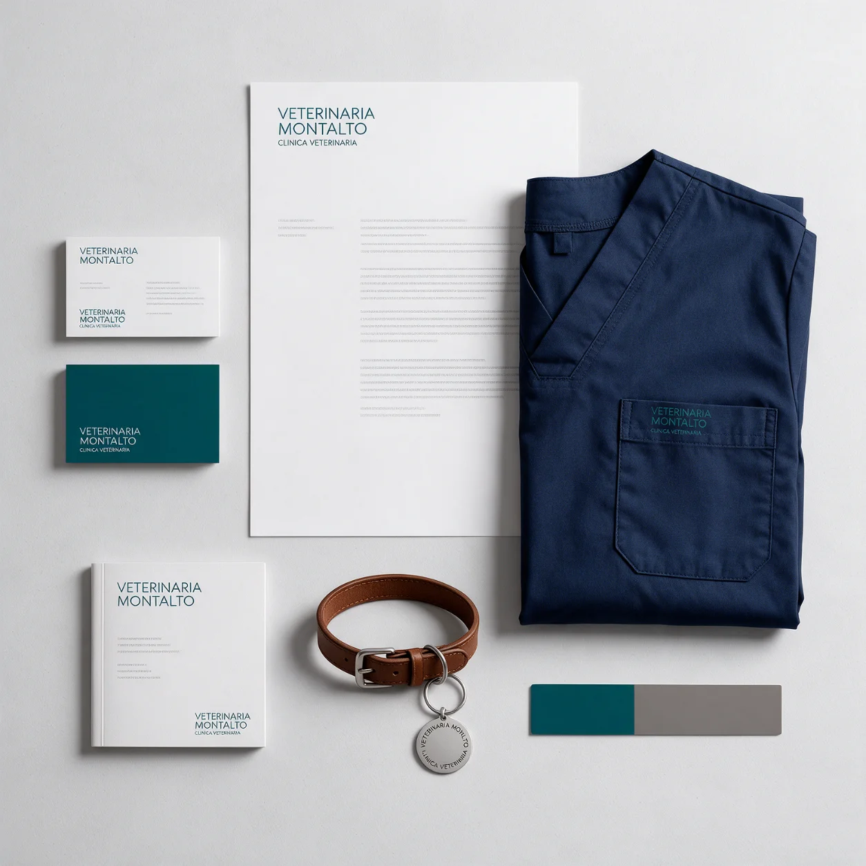 Kit de identidade visual de uma clínica veterinária Kit de identidade visual de uma clínica veterinária