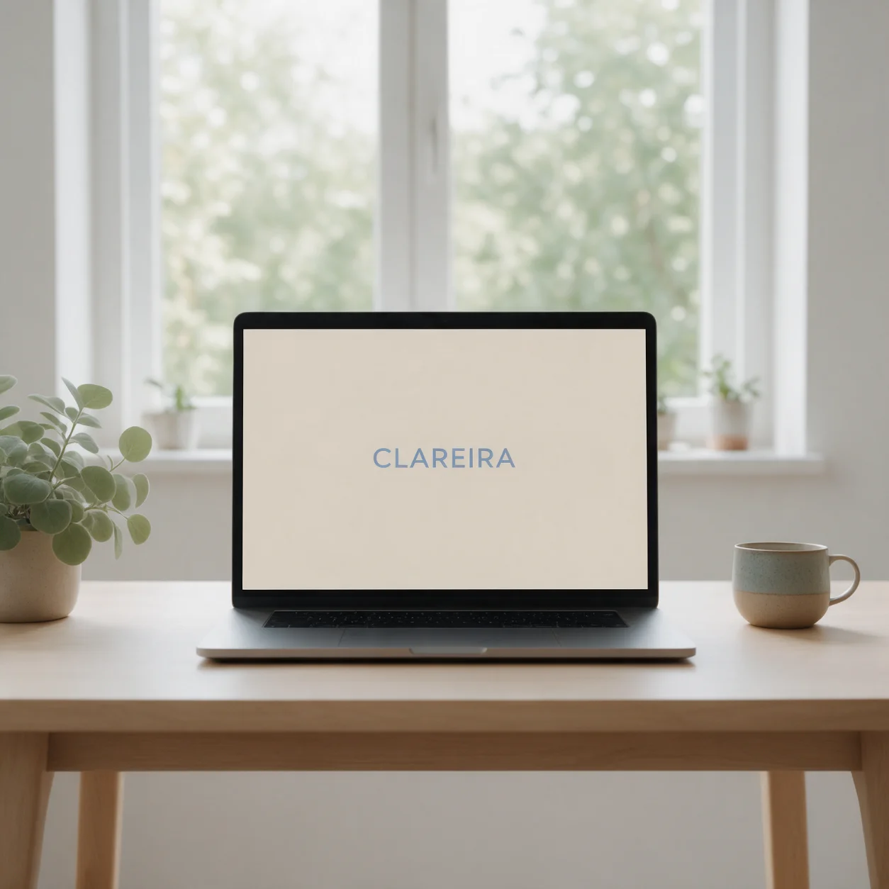 Ecrã de videochamada com a marca de um consultório de psicologia