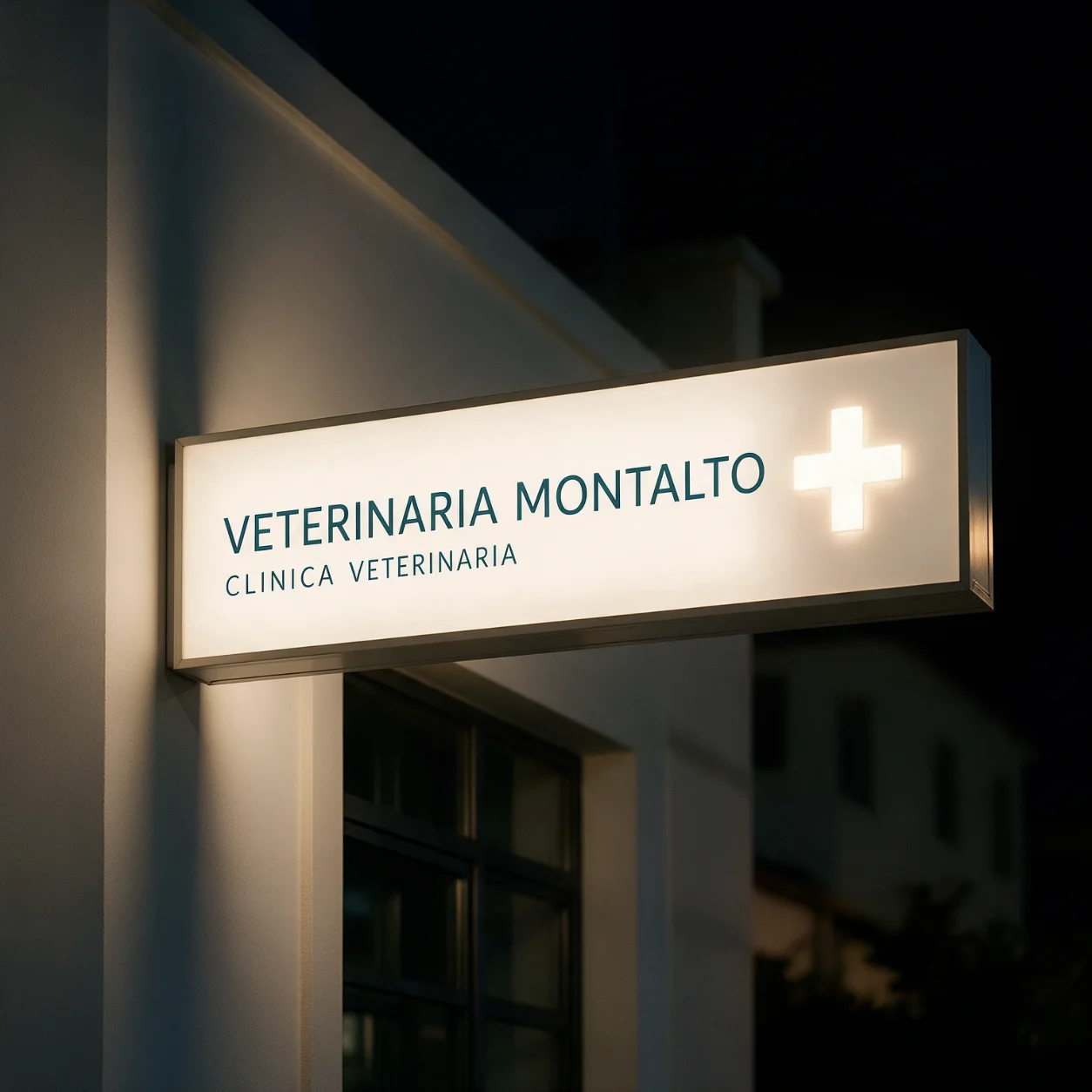 Reclamo luminoso de uma clínica veterinária Reclamo luminoso de uma clínica veterinária