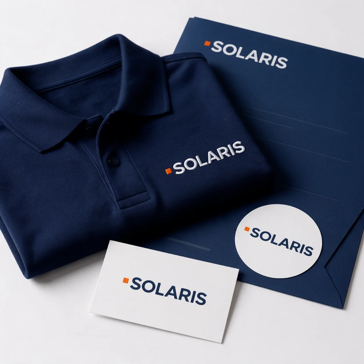 Kit de identidade visual de uma empresa de energia solar Kit de identidade visual de uma empresa de energia solar